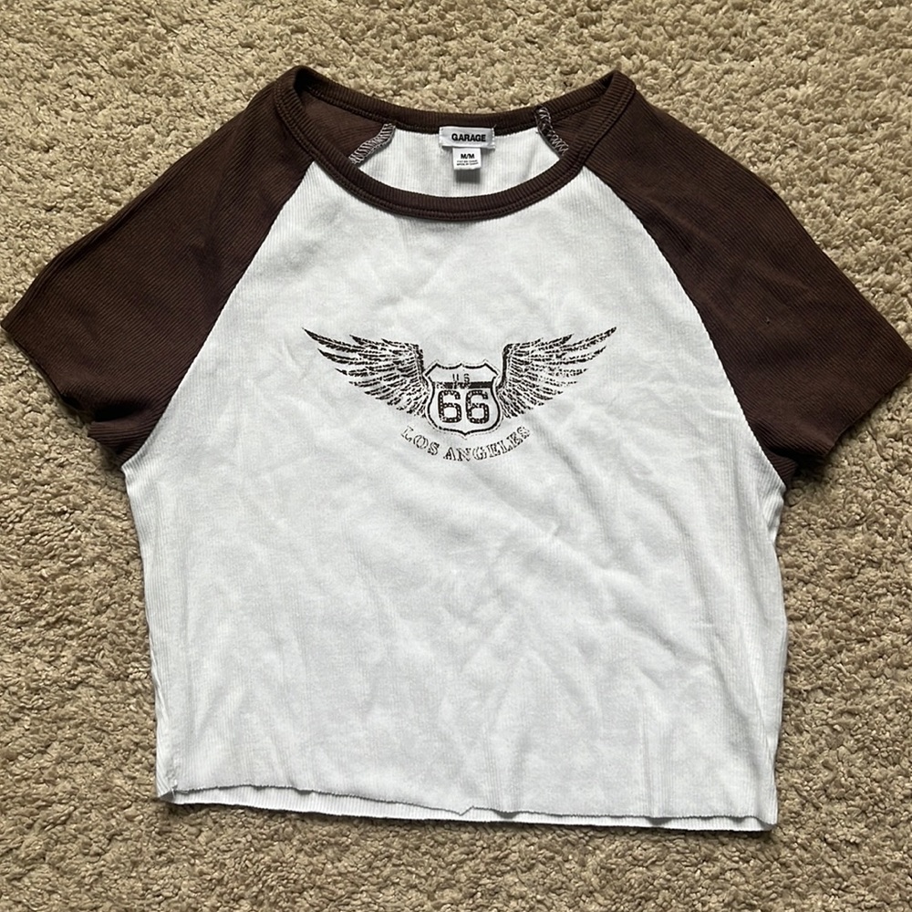 Garage y2k cropped tee